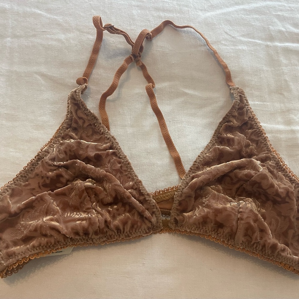 Free People velvet bra